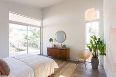 the bedroom is clean and ready to be used as a place for someone to relax