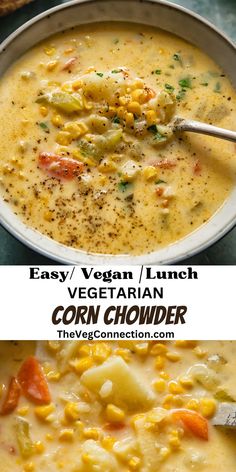 the best vegetarian corn chowder recipe