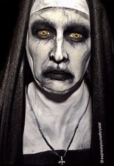 The Nun Makeup, Nun Halloween Costume, Wound Makeup, Nun Halloween, Horror Things, Halloween Instagram, Horror Doll, Horror Make-up, The Nun