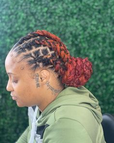 Definitely a loc hairstyle to try! Barrell Twist On Locs For Women, Flat Twist Locs, Twist Locs Hairstyles, Barrel Locs, Wayda Braids, Human Hair Locs, Hair Dreadlocks, Future Hairstyles