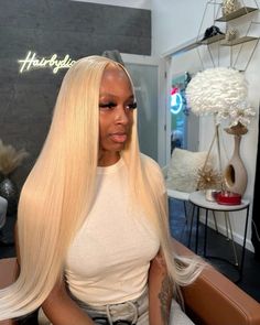 Buss Down Middle Part, Cute Weave Hairstyles, Blonde Weave, 613 Wig, Hair Techniques, Protective Hairstyles Braids