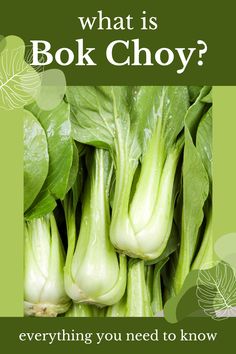 A Pinterest pin showing fresh Bok Choy and easy steps on how to cut, store, and cook it. Learn to make tasty, healthy dishes with this versatile vegetable. #BokChoy #HealthyRecipes #CookingTips Kielbasa Soup, Pak Choi, Farm Food, Leafy Vegetables