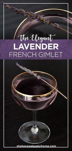 the elegant lavender french gimlet