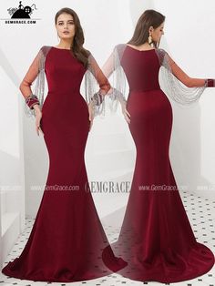 Elegant Floor-length Tassel Dresses, Fitted Floor-length Dress With Tassels, Floor-length Wedding Dress With Rhinestone Fringe, Formal Fitted Dress With Tassels, Fitted Red Dress With Tassels, Red Fitted Dress With Tassels, Floor-length Wedding Dress With Beaded Fringe, Floor-length Beaded Fringe Dress For Wedding, Floor-length Beaded Fringe Wedding Dress