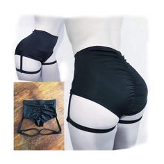 Celana Jogger Wanita, Goth Shorts, Leg Ring, Pole Wear, Festival Shorts, Pole Dance, Garters, Pole Dancing, Edgy Outfits