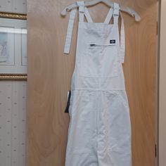 Urban Outfitters Dickies White Overalls Jumpsuit S New Tags *** In Excellent Condition!! Smoke Free Clean Home!! *** Length 57.5*** Ask Any Questions You May Have!! *** :)) Urban Outfitters Fitted Cotton Jumpsuits And Rompers, Urban Outfitters Sleeveless Cotton Jumpsuit And Romper, Fitted Cotton Jumpsuits And Rompers By Urban Outfitters, White Bib Front Jumpsuit With Pockets, Sleeveless Cotton Jumpsuits And Rompers By Urban Outfitters, Sleeveless Cotton Jumpsuits From Urban Outfitters, Lace Rompers Women, Overalls Jumpsuit, Terry Cloth Romper