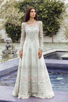 Elegant Pakistani Wedding Gown Lehenga Dupatta Dress Pakistani Wedding Gown, Gown Lehenga, Pakistani Gown, Dupatta Dress, Pakistani Bridal Dress, Lehenga Dupatta, Organza Gowns, Lehenga Gown, Bridal Dresses Pakistan