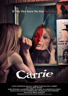 Carrie Alternative Film Movie Print Wall Art Poster 1578889081 70s Horror, Halloween Widget, Carrie 1976, Carrie White, Movie Ideas, Classic Poster