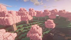 Minecraft Desktop Wallpaper Hd 1080p, Pink Minecraft Aesthetic, Minecraft Wallpaper Desktop, Minecraft Resource Packs, Cute Minecraft, Mac Backgrounds, Cherry Blossom Wallpaper