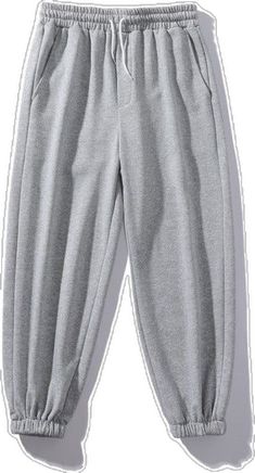 Gray Winter Leisure Pants, Gray Leisure Pants For Winter, Casual Plain Winter Pants, Winter Leisure Pants With Side Pockets, Winter Loungewear Plain Pants, Plain Winter Loungewear Pants, Comfortable Winter Streetwear Bottoms, Comfortable Winter Pants With Side Pockets, Winter Leisure Bottoms With Side Pockets