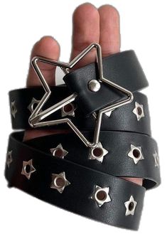 Emo Accessories, Birthday List, Star Studs, Black And Silver, Silver Stars, Y2k 2000s, Black Silver, Beautiful Design, Belts