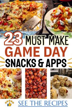 25 must make game day snacks and appetizers