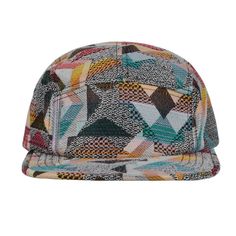 Unique jacquard 5 panel camper hat Adjustable strapback for a custom fit Large (58cm, 7 1/4) Polyester/cotton blend Five Panel Hat, Wall Decor Crafts, 5 Panel Hat, Panel Hat, Snapback Hat, Trucker Cap, Snapback Hats, Custom Fit, Decor Crafts