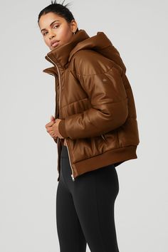 Make boss moves in the Faux Leather Boss Puffer. It’s cold-weather-approved and done in our luxe, buttery faux leather with satin lining for comfort and warmth. Zippered side pockets keep essentials secure and the classic, oversized fit makes it a must-have season after season. Luxe, buttery faux leather Satin lining Zippered side pockets & hidden internal pocket Designed & uniquely fit to flatter every size Wear-tested by our in-house team for the perfect fit Sporty Insulated Puffer Jacket For Fall, Insulated Sporty Puffer Jacket For Fall, Fall Leather Puffer Jacket With Zipper, Leather Puffer Jacket With Zipper For Fall, Quilted Leather Puffer Jacket For Cold Weather, Fall Travel Puffer Jacket, Fall Travel Quilted Puffer Jacket, Quilted Fall Puffer Jacket For Travel, Boss Moves