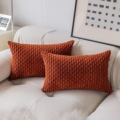 PRICES MAY VARY. Corduroy Made of premium striped corduroy. 12 x 20 Inch / 30 x 50cm. 2 packs cushion cover. Cushion Cover ONLY. NO Cushion Insert. Great for bed, sofa, bench, home, garden, coffee shop, car. Orange pillow covers are the best home decor in Fall. Machine Wash Cold Separately, Gently Cycle Only, No Bleach, Tumble Dry Low. If you have any questions or problem with KEVIN TEXTILE products, please feel free to contact us, we feel so pleasure to help you! Orange Pillow Covers, Chair Sofa Bed, White Pillow Covers, Rectangular Pillow Cover, Orange Pillows, Decorative Cushion Covers, Stripe Pillow, Couches Living Room, White Pillows