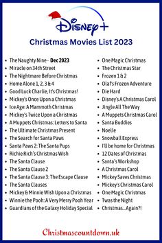 Disney+ Christmas Movies list 2023 Ernest Saves Christmas, Disney Christmas Movies, Muppets Christmas, Muppet Christmas Carol