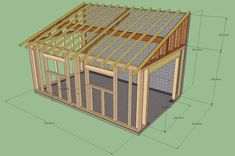 Garage Photos, Garage Construction, Lean To Shed, Framing Construction, Diy Shed Plans, Shed Plan, Backyard Sheds, Casa Vintage