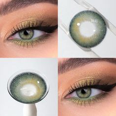 Sandwich Painting, Coloured Contacts, Green Contacts