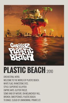 Gorillaz Plastic Beach, Plastic Beach, The Velvet Underground, Mos Def, Vintage Music Posters