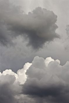 black and white photograph of clouds in the sky