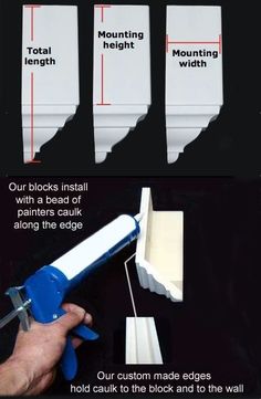 the instructions for how to make an easy diy project with foam and glues