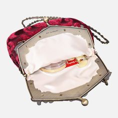 Introducing our captivating collection of Chatelaine purses, inspired by the elegance of the Victorian era.Available in three sizes—Large, Medium, and Small—these purses offer versatility and style. The Large and Medium sizes can be used as both a clutch and a crossbody purse, as we provide two chains for each size: 50" and 13" in length. This allows you to effortlessly switch between crossbody and clutch styles.Let's focus on the Chatelaine Large Crossbody Purse:With a frame width of 6.25" and Elegant Red Satchel Clutch, Elegant Burgundy Rectangular Clutch, Elegant Burgundy Evening Bag, Elegant Burgundy Rectangular Evening Bag, Classic Evening Coin Purse Clutch, Vintage Satchel Clutch With Detachable Strap, Classic Evening Clutch Coin Purse, Elegant Clutch Evening Bag For Vintage Events, Elegant Rectangular Clutch For Vintage Events