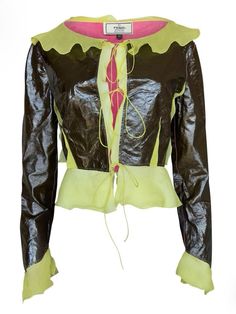 2000 Runway, Maggie Rizer, Chiffon Jacket, Silk Material, Ad Campaign, Silk Chiffon, Picture Sizes, Karl Lagerfeld, Patent Leather