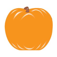 an orange colored pumpkin on a white background