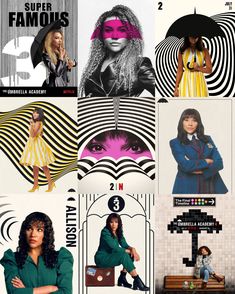 the covers of various magazines are shown in this collage, with different colors and patterns