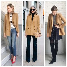 Camel Blazer Outfit, Blazer Outfits Women, Camel Coat Outfit Casual, Camel Coat Outfit, Camel Blazer, Coat Outfit, Camel Coat, Coat Outfits