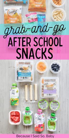 the back to school lunch box is filled with snacks