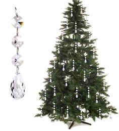 PRICES MAY VARY. PERFECT FOR CHRISTMAS TREE DECORATION: These acrylic crystal ball drops are light, elegant and do not bend branches on Christmas trees. No harm to your Christmas tree and reflects light very nicely. MATERIAL: The Christmas tree ornaments are made of top excellent quality clear acrylic. The Christmas acrylic crystal hanging ball drops look and feel expensive as real crystal, you can’t beat the price for such great Xmas tree decorations. GREAT ADDITION TO TREE: The facets on each Light Christmas Decorations, Garland Chandelier, Decorated Garland, Christmas Ornaments Tree, Vintage Christmas Tree Decorations, Ornaments Tree, Ornament Garland, Crystal Snowflakes, Xmas Tree Decorations