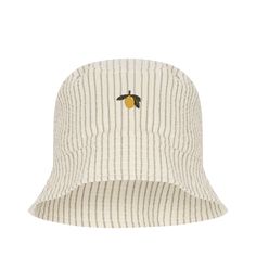 Classic bucket hat made from 98% cotton and 2% elastane Cotton Bucket Sun Hat For Summer, Summer Cotton Bucket Sun Hat, Cream Cotton Bucket Hat For The Beach, Cream Cotton Bucket Hat For Beach, Cream Brimmed Cotton Bucket Hat, Cream Cotton Summer Bucket Hat, Cream Cotton Bucket Hat, Summer Cream Cotton Bucket Hat, Cream Cotton Bucket Hat For Summer