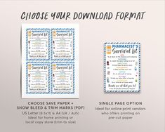 the printable guide for choose your own form