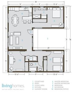 the floor plan for a two bedroom apartment with an attached bathroom and separate living area