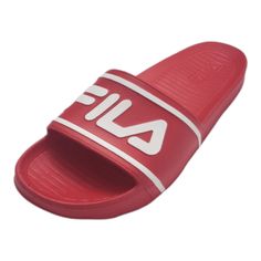 Sporty Red Sandals For Streetwear, Red Sporty Sandals For Streetwear, Red Synthetic Sandals For Streetwear, Red Casual Sandals For Streetwear, Red Slides For Sports And Summer, Red Slides For Sports In Summer, Casual Red Slides With Cushioned Footbed, Lt Logo, Sweat It Out