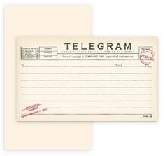 a postcard with the word telegraph on it and a stamp that says,'there is