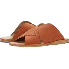 The Free People Slip-On Sandal Are The Perfect Go-To For Everyday Wear. Slip On Style. Round Open Toe. Soft Footbed. Upper, Lining, Insole, And Outsole Made Of Leather Material. Imported. Suede Slip-on Slides For The Beach, Summer Suede Slides With Leather Footbed, Summer Suede Round Toe Slides, Summer Suede Slide Footbed Sandals, Suede Slide Footbed Sandals For Summer, Beach Sandals With Suede And Leather Sole, Suede Sandals With Leather Sole For Beach, Suede Sandals With Leather Sole For Summer, Brown Suede Slides For Summer