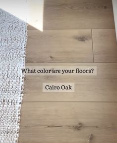 what color are your floors? carro oak flooring in the kitchen or living room