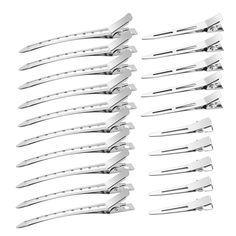 PRICES MAY VARY. Package Includes 40pcs duck bill clips ( 10Pcs 3.5 Inch , 10Pcs 2.2 Inch, 20Pcs 1.7 Inch) The duck billed hair clips, with unique convex design, prevent scrapes or cuts, and its smooth edges and tips make it easy to section your hair without snapping The duck billed clips are made of nickel plated metal premium material, stiff, durable, rust-resistant and smooth surface for long term use. Perfect for pin curls and holding hair curls in place, professional salon hairdressing and Hair Roller, Silver Hair Clip, Duck Bill, Hair Curls, Handmade Hair Clip, Pin Curls, Metal Hair Clips, Hair Accessories Clips, Hair Rollers