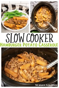 this slow cooker hamburger potato casserole is the perfect meal for busy nights