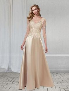 A-Line Elegant Wedding Guest Formal Evening Dress V Neck 3/4 Length Sleeve Floor Length Chiffon with Appliques

If you like, you can save and click to enter the purchase page. Shipping worldwide and Free Shipping. 10% OFF OVER $90+ Split Dress Formal, High Split Dress, Wedding Guest Formal, March Wedding, Bride Outfits, Evening Dresses Online, Cheap Evening Dresses, Formal Evening Dress, Yellow Wedding