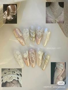 Lace Almond Nails, White Swan Nails, Swan Nails, Fantasy Nails, Pretty Nail Designs, Kawaii Nails