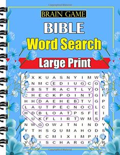 the bible word search large print book is open and ready to be used for children