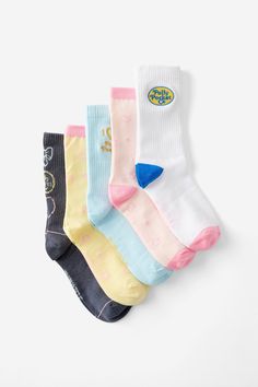 Rock their (old) socks off with these bad boys. Putting the fun in functional gifts, we've bundled together our fav sock designs into a gift box that'll take your gifting vibes to the next level. 
PSA: Secret Santa, Kris Kringle, Gift Exchange or whatever you call it recommended!

Features: 
- Pack of 5 unique designs 
- Bundled ready in a gift box 
- One size fits most 

Cold Machine Wash With Similar Colours 
Do Not Bleach 
Do Not Tumble Dry 
Dry Flat In Shade 

Composition: 70% Cotton; 27% Po Typo Shop, Functional Gifts, Sock Designs, Travel Wallet Organizer, Wrapping Gift Cards, Kris Kringle, Planner Pens, Gift Inspo, Sock Packs