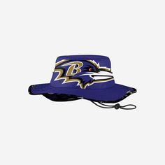 Baltimore Ravens Cropped Big Logo Hybrid Boonie Hat FOCO - FOCO.com Boonie Hat, Outdoor Hat, Logo Sport, Nfl Teams Logos, Desert Camo, Sport Outdoor, Logo Display, Outdoor Hats, Tropical Design