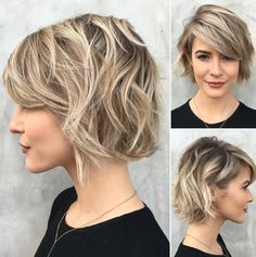 short choppy wavy bob with bangs Brunette Short, Choppy Bob Haircuts, Cool Short Hairstyles, Choppy Bob Hairstyles, Short Hair Trends, Wavy Bobs, Short Wavy Hair, Black Outfits, Penteado Cabelo Curto