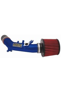 an image of a blue air intake pipe