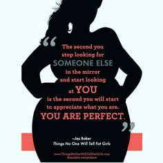 the silhouette of a woman with her hands on her hips, and an inspirational quote above it