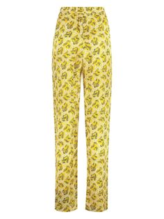 Feel like making a bold statement without saying a word? These high-rise trousers are your easy ticket to effortless style with a splash of fun. Trust us, you'll wonder how you ever lived without that perfect blend of comfort and flair. Two side pockets for convenience Crafted with 65% viscose, 35% silk, and 100% cotton for a luxurious feel Eye-catching yellow with multicolor accents Made in Romania, ensuring quality craftsmanship Perfect for the FW23 season Part of the Women's Clothing section Isabel Marant Sneakers, Parisian Look, Prada Leather, French Inspired, Fashion Line, Effortless Chic, Bohemian Chic, Luxury Retail, Isabel Marant